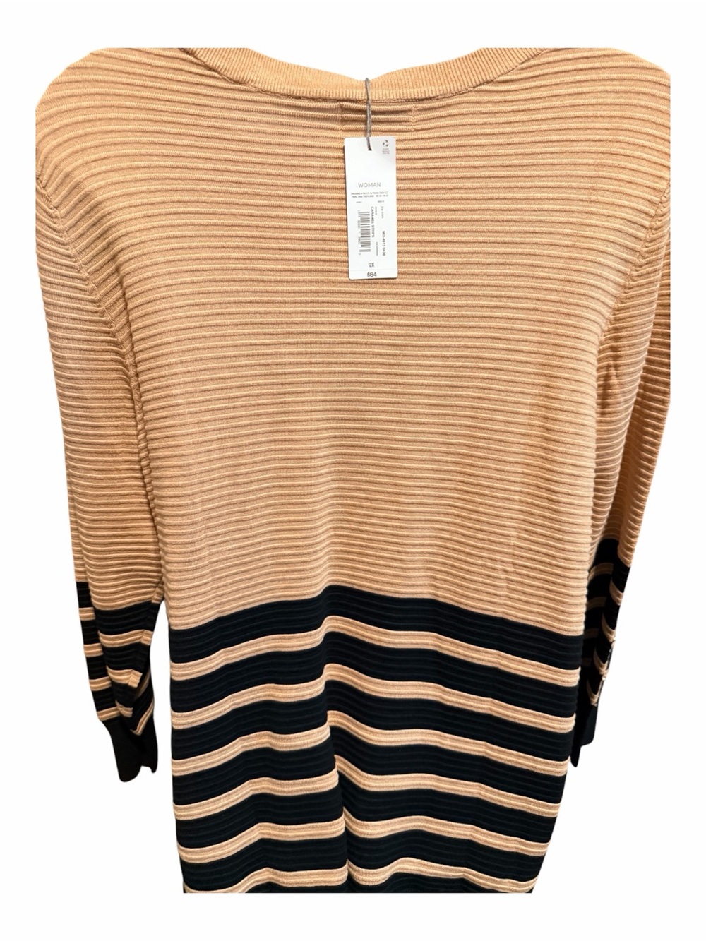 Striped Knit Sweater - beige & Black - Picture 4 of 5